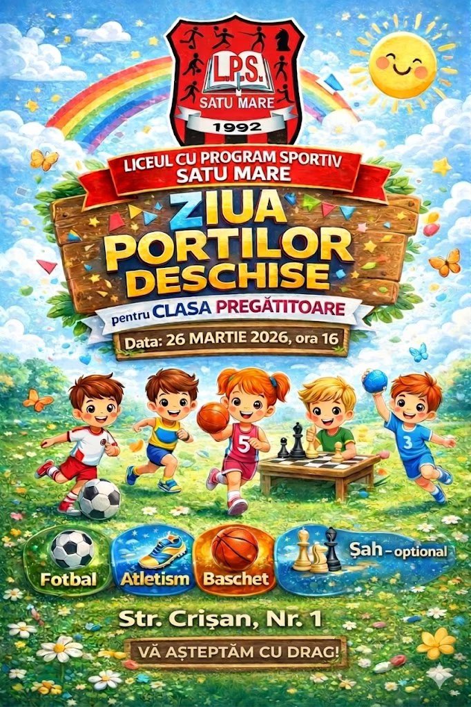 Ziua Porților Deschise – Clasa Pregătitoare (An școlar 2026–2027)